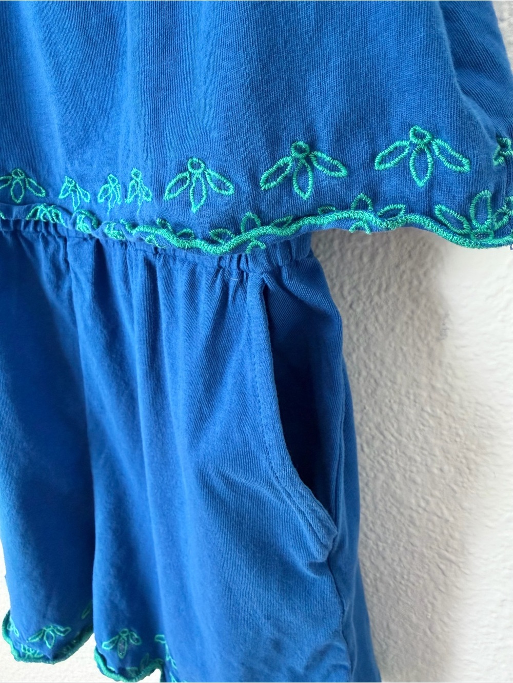 CREWCUTS CAT AND JACK Romper Lot Butterfly Blue Summer Shorts Set 6 - Picture 7 of 11